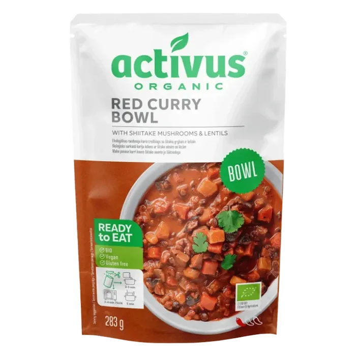 Activus Curry  Bowl červený s shiitake a čočkou BLP 283g BIO